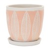 Melrose Stone Planter with Plate (Set of 2) - 2 of 3