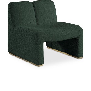 Meridian Furniture,Alta Green Boucle Fabric Accent Chair - 1 of 4