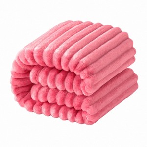 Flannel Fuzzy Toddler Blanket, Fluffy Warm and Lightweight Baby Plush Blanket - NTBAY - 1 of 4