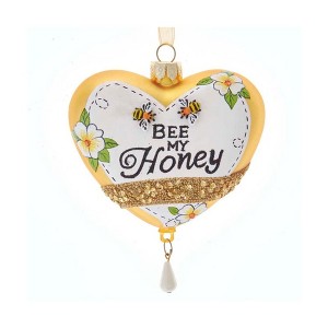 Kurt Adler Glass Ornament for Christmas Tree, Bee My Honey - 1 of 1