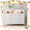 Garvee Wood Dresser for Bedroom - 6 Drawer Dresser with LED Lights & Charging Station, Entryway - 2 of 4