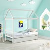 Twin Size Wood House Bed Frame with Twin Size Trundle - 3 of 4