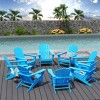WestinTrends Dylan HDPE Outdoor Patio Adirondack Chair (Set of 8) - 2 of 4