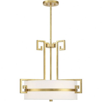 Savoy House Quatrain 4 - Light Pendant in  True Gold