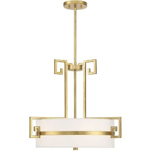 Savoy House Quatrain 4 - Light Pendant in  True Gold - 1 of 3