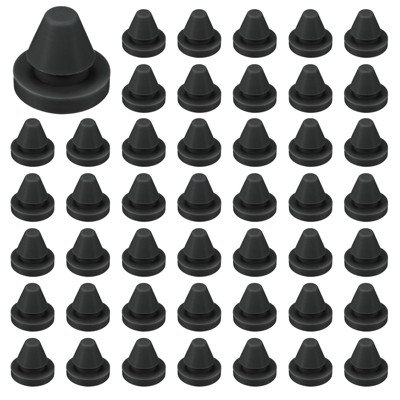 Unique Bargains Rubber Corrosion-Resistant Silicone Snap-in Locking Hole Plugs Black
