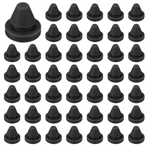 Unique Bargains Rubber Corrosion-Resistant Silicone Snap-in Locking Hole Plugs Black - 1 of 4