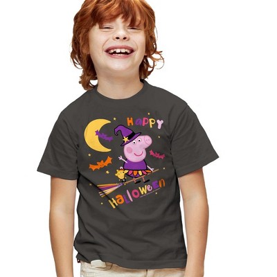 Boys' Short Sleeve Peppa Pig Happy Halloween T-Shirt