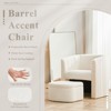 Barrel Chair with Storage Ottoman Set - 4 of 4