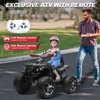 JOYRACER 24V Kids Ride-On ATV, 2-Seater 4-Wheeler Quad Electric Powerful Car w/ 800W Motor, Remote, High/Low Speed, Bluetooth/MP3 & LED for Big Kids - 2 of 4