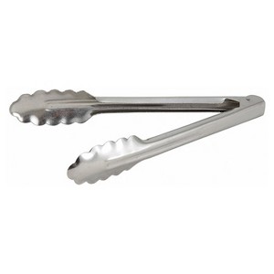 Winco Utility Tongs Heavyweight Stainless Steel - 7" - 1 of 1