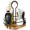 Mikasa Gourmet Basics Hanover Condiment Caddy with Rotating Caddy Organizer Design, Acacia Wood Insert - Durable, BPA-Free, Heavy-Gauge Carbon - 4 of 4