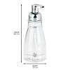 iDesign Refillable Foaming Soap Dispenser - Set of 2 - Clear/Chrome - 3 of 4