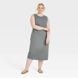 Women's Knit Midi Shift Dress - Universal Thread™ - 1 of 3