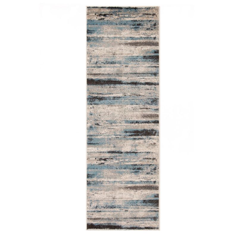 Modern Lines Abstract Striped Indoor Runner or Area Rug by Blue Nile Mills, 1 of 7