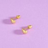Girls' Square Teardrop Screw Back Gold Plated Sterling Silver Earrings - In Season Jewelry - 4 of 4
