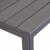 Kozyard Coolmen Outdoor/Indoor Dining Table  35.6"x58.9" Rectangular Table for 6 with Wood-Like Laminate Top for Patio Garden - 4 of 4