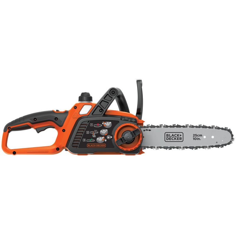 Black & Decker LCS1020 20V MAX Brushed Lithium-Ion 10 in. Cordless Chainsaw Kit (2 Ah), 3 of 13