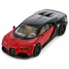 Bugatti Chiron Supersport Italian Red and Nocturne Black "Hypercar League Collection" 1/64 Diecast Model Car by PosterCars - 2 of 3