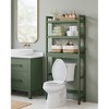 SONGMICS 3-Tier Over The Toilet Storage Bamboo Over Toilet Bathroom Organizer - 2 of 4