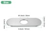 Unique Bargains 304 Stainless Steel Rust Corrosion Resistant Faucet Escutcheons 1 Pc - 3 of 4
