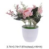 Unique Bargains Artificial Plants Mini Flower Plastic 3.74"x3.74"x7.87" 1 Pcs - 3 of 4