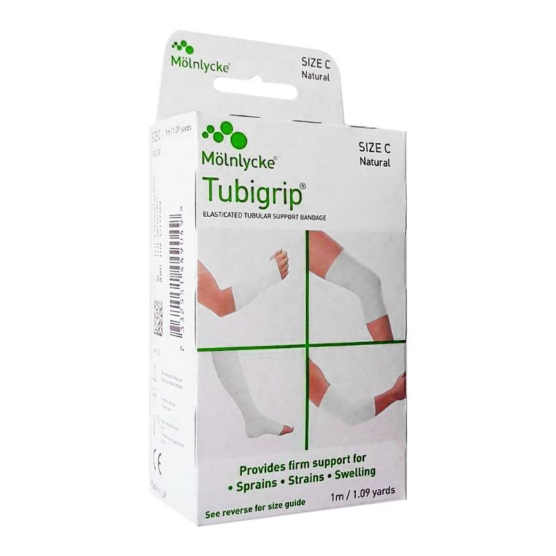Tubigrip Natural Pull On Sleeve - Tubular Elastic Compression Support Bandage, 1 of 3