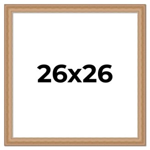 PosterPalooza | Square Weathered Yellow Picture Frame - UV Acrylic, Foam Board Backing, Hanging Hardware - 1 of 4