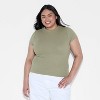 Women's Slim Fit Short Sleeve Mock Turtleneck T-Shirt - Wild Fable™ - 2 of 4