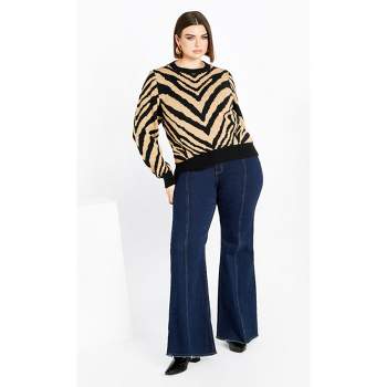 Women's Plus Size Freya Sweater - black | CITY CHIC