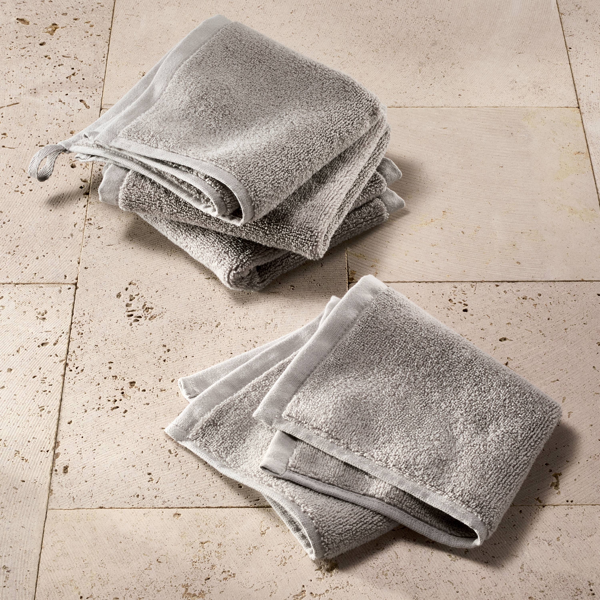 4pk Modal Washcloths Gray - Casaluna™