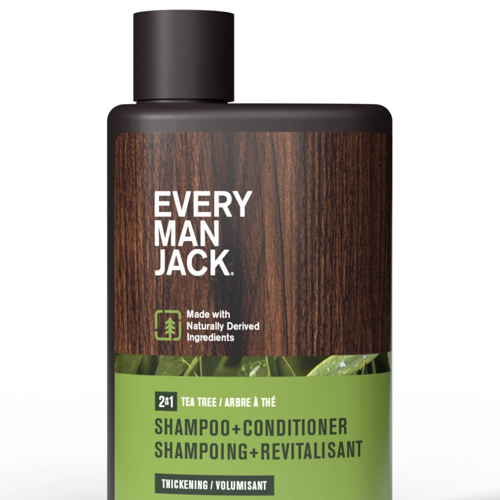 Photos - Hair Product Every Man Jack Men's 2-in-1 Shampoo + Conditioner - Tea Tree - 3.0 fl oz