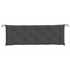 vidaXL Garden Bench Cushion Melange Anthracite 59.1"x19.7"x2.8" Fabric - 4 of 4