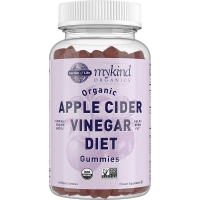 Garden of Life Weight Loss Supplements Mykind Organics Apple Cider Vinegar Diet Gummy 63ct