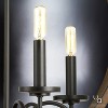 Urban Ambiance Luxury Modern Farmhouse Chandelier,  24-3/4"H x 22"W,  Olde Bronze Finish, UHP2374 - 4 of 4