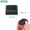 Unique Bargains Square Chair Leg Bar Stool Plastic Hole Plug Tubing End Caps Black - 3 of 4