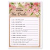 Best Paper Greetings Set Of 5 Floral Bridal Shower Wedding Games, 50 Cards Each Game, 5 X 7 inches - image 4 of 4