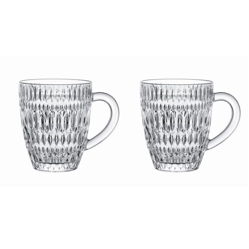 Nachtmann Ethno Hot Beverage Mug, Set of 2 Glass 13 oz Mugs, 1 of 8