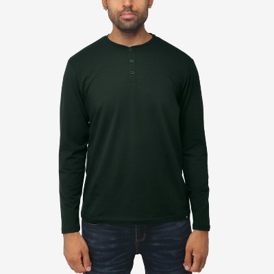 X RAY Men's V-Neck & Henley Long Sleeve T-Shirt