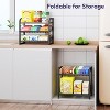 Can Organizer for Pantry - Stackable Rolling Snack Cart, Multi-Functional Shelf with Adjustable Wheels - 2 of 4
