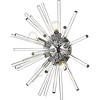 Elegant Lighting Sienna 18 inch crystal rod wall sconce in chrome - 3 of 4