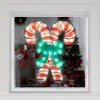 Northlight 18.5" Lighted Double Candy Cane Christmas Window Silhouette - 3 of 4