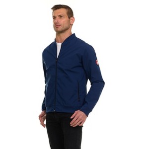 Canada Weather Gear Men’s Water Resistant Microfiber Bomber Jacket – Lightweight Zip-Up Windbreaker with Sleeve Pocket - 1 of 4