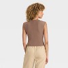 Women's Cap Sleeve Brushed Ribbed Muscle T-Shirt - A New Day™ - 2 of 3