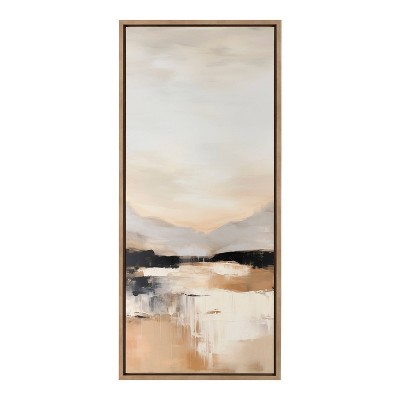 Sylvie Peaceful Landscape III Gold Framed Canvas Art, 18x40