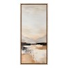 Kate & Laurel All Things Decor 18"x40" Sylvie Peaceful Landscape III Framed Canvas by Amy Lighthall Gold - 2 of 4