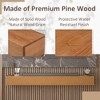 Fireplace Mantel Wooden Wall Mounted Floating Shelf 8" Deep Solid Pine Wood - 3 of 4