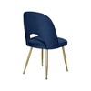 Meridian Furniture,Logan Velvet Dining Chair, Set of 2 - 4 of 4