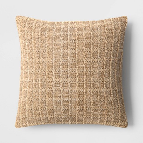 Oversized knit outlet pillow