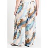 ELOQUII Women's Plus Size Wide Leg Printed Chiffon Pant - 3 of 4
